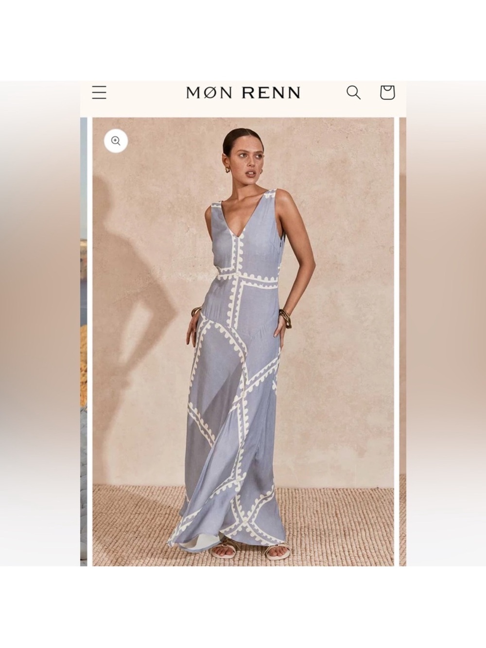 NWT Mon Renn Serape Midi Dress Size US Small